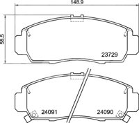 BALATA CERAMIC DELANTERA ACURA TL 05-08, TSX 09, H