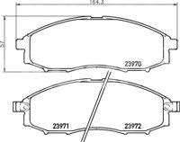 BALATA CERAMIC DELANTERA NISSAN X TERRA 00-02  (DE