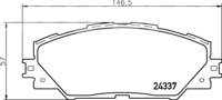 BALATA CERAMIC DELANTERA TOYOTA MATRIX XR AT 09, M