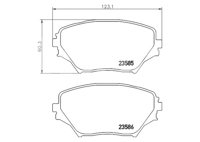 BALATA CERAMIC DELANTERA TOYOTA RAV-4 04-05  (DELANTERA) 355027721 PAGID