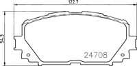 BALATA CERAMIC DELANTERA TOYOTA YARIS 07-11, YARIS