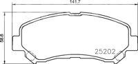 BALATA CERAMIC DELANTERA NISSAN MAXIMA, ROUGE, SEN