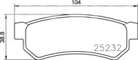 BALATA CERAMIC TRASERA CHEVROLET OPTRA 06- (TRASER