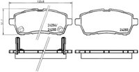 BALATA CERAMIC DELANTERA FORD FIESTA 11-13 (DEL) 355028381 PAGID