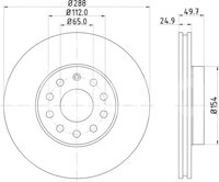 DISCO VENTILADO PERFORMANCE DELANTERO VOLKSWAGEN B
