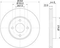 DISCO VENTILADO PERFORMANCE DELANTERO NISSAN VERSA