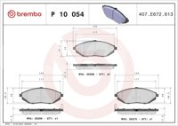 BALATA BREMBO CHEVROLET BEAT 2018-2021, SPARK 2011-2015, SPARK CLASSIC 2016-2017; INFORMACION TECNICA: ANCHURA: 133MM, ESPESOR: 18MM, ALTURA: 49MM, SISTEMA DE FRENOS: AKEBONO, INDICADOR DE DESGASTE: ACUSTICO, ACCESORIOS: CON PLACA ANTIRRUIDO, EJE: DELANTERO, FORMULA: LOW-MET, WVA: 25268, 25269, 25270, FMSI: 8801-D1590, BREMBO: P10054 BREMBO