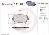 BALATA BREMBO AUDI A3 2004-2013, A4 2002-2009, A4 QUATTRO 2005-2009, TT 2008-2009; SEAT LEON 2006-2018; VOLKSWAGEN BORA 2005-2010, CC 2009, GOLF 2010, 2013, GTI 2006-2012, JETTA 2005-2010, PASSAT 2006-2010; INFORMACION TECNICA: ANCHURA: 106MM, ESPESOR: 17MM, ALTURA: 57MM, SISTEMA DE FRENOS: LUCAS, INDICADOR DE DESGASTE: PREPARADO, ACCESORIOS: CON ACCESORIOS, CON PLACA ANTIRRUIDO, CON PERNOS PARA PINZA DE FRENO, EJE: TRASERO, FORMULA: LOW-MET, WVA: 23914, FMSI: 8213-D1108, 8213-D1348, BREMBO: P85073 BREMBO