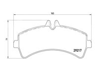 BALATA BREMBO MERCEDES-BENZ SPRINTER 2004-2008, 2010-2019, V250 2017-2019; VOLKSWAGEN CRAFTER 2016-2018, CRAFTER VAN 2008-2018; INFORMACION TECNICA: ANCHURA: 165MM, ESPESOR: 21MM, ALTURA: 79MM, SISTEMA DE FRENOS: BOSCH, INDICADOR DE DESGASTE: PREPARADO, ACCESORIOS: CON ACCESORIOS, CON PLACA ANTIRRUIDO, CON PERNOS PARA PINZA DE FRENO, EJE: TRASERO, FORMULA: LOW-MET, WVA: 29217, FMSI: 8432-D1318, BREMBO: P50060 BREMBO