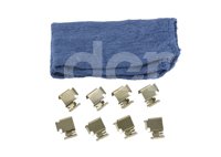 BALATA BOSCH AZUL FORD TRANSIT-350 L4 2.2L 2015-2016, 
SENSOR ELECTRONICO: NO, INCLUYE SHIM: SI, INCLUYE HERRAJES: SI, FORMULA: SEMI-METALICA, POSICION: TRASERA, FMSI: 9005-D1775, D-PLATE: D1775, BOSCH CORTO: BE1775H, BOSCH: F03B176449 BOSCH