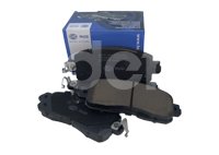 BALATA HELLA NISSAN ALTIMA L4 2.5L 2013-2021, EJE: DELANTERO, FORMULA: LOW METAL (BAJOS METALES), ANCHO: 141.8MM, ALTURA: 56MM, ESPESOR: 15.9MM, PESO: 1.766KG, NUMERO DE INDICADORES DE DESGASTE (POR EJE): 4, CON CONTACTO DE AVISO DE DESGASTE INCORPORADO, SISTEMA DE FRENOS: SUMITOMO, NUMERO DE USO: 25581, 25582, FMSI: 8878-D1650, HELLA: T2451MX, 8DB355045-621, 355045621 HELLA