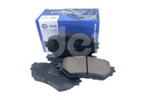 BALATA HELLA MAZDA 3 L4 2.0L 2014-2018, EJE: DELANTERO, FORMULA: LOW METAL (BAJOS METALES), ANCHO: 131.1MM, ALTURA: 60MM, ESPESOR: 15.5MM, PESO: 1.5KG, NO PREPARADO PARA INDICADOR DE DESGASTE, CON ACCESORIOS, SISTEMA DE FRENOS: AKEBONO, NUMERO DE USO: 22154, FMSI: 8987-D1759, HELLA: T2701MX, 8DB355045-391, 355045391 HELLA