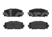 BALATA BREMBO TOYOTA YARIS 2006-2018; INFORMACION TECNICA: ANCHURA: 123MM, ESPESOR: 19MM, ALTURA: 50MM, SISTEMA DE FRENOS: AKEBONO, INDICADOR DE DESGASTE: SIN, ACCESORIOS: CON PLACA ANTIRRUIDO, EJE: DELANTERO, FORMULA: LOW-MET, WVA: 24347, FMSI: 8301-D1184, BREMBO: P83086 BREMBO