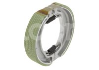 BALATA MOTOCICLETA FRENO TAMBOR HONDA TITAN ELITE PASTA VERDE (JUEGO) ENBAF-1301-003A QUMO