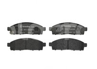 BALATA BREMBO MITSUBISHI L200 2008-2018; INFORMACION TECNICA: ANCHURA: 156MM, ESPESOR: 16MM, ALTURA: 49MM, SISTEMA DE FRENOS: TOKICO, INDICADOR DE DESGASTE: ACUSTICO, ACCESORIOS: CON PLACA ANTIRRUIDO, EJE: DELANTERO, FORMULA: LOW-MET, WVA: 24529, 24530, FMSI: 8728-D1519, BREMBO: P54038 BREMBO