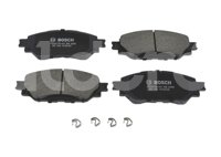 BALATA BOSCH TOYOTA HILUX L4 2.7L 2016-2023; SENSOR ELECTRONICO: SI, INCLUYE HERRAJES: SI, LAMINAS ANTIRRUIDO, POSICION: DELANTERA, FMSI: 9236-D2058, D-PLATE: D2058, BOSCH CORTO: BB2058, BOSCH: F03A176431 BOSCH
