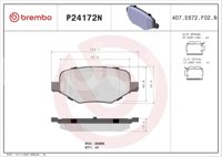 BALATA BREMBO FORD EDGE 2011-2014, EXPLORER 2011-2019, TAURUS 2010-2019; LINCOLN MKX 2015; INFORMACION TECNICA: ANCHURA: 117MM, ESPESOR: 17MM, ALTURA: 50MM, SISTEMA DE FRENOS: SIN, INDICADOR DE DESGASTE: SIN, ACCESORIOS: CON ACCESORIOS, CON PLACA ANTIRRUIDO, CON CLIP DE PISTON, EJE: TRASERO, FORMULA: NAO, WVA: 25886, FMSI: 8488-D1754, 8488-D1377, 8970-D1754, 8825-D1612, BREMBO: P24172N BREMBO