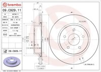 DISCO FRENO UV COATED BREMBO NISSAN ROGUE 2018-2021; RENAULT KOLEOS 2017-2020; CARACTERISTICAS TECNICAS: DIAMETRO: 292MM, ESPESOR (TH): 16MM, ALTURA: 47MM, NUMERO DE ORIFICIOS (C): 5, TIPO DE DISCO: VENTILADO, CENTRADO (B): 68MM, ESPESOR MINIMO: 14MM, EJE: TRASERO, TRATAMIENTO PARA LA CORROSION: REVESTIMIENTO UV, CERTIFICADO: ECE-R90, UNIDADES POR CAJA: 1 PIEZA, BREMBO: 09.C929.11 BREMBO
