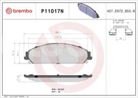 BALATA BREMBO CHRYSLER 200 2012-2014, 300 2006-2007; DODGE CALIBER 2008, CHARGER 2006-2012, 2014-2016, MAGNUM 2006-2007; INFORMACION TECNICA: ANCHURA: 184MM, ESPESOR: 18MM, ALTURA: 55MM, SISTEMA DE FRENOS: BOSCH, INDICADOR DE DESGASTE: ACUSTICO, ACCESORIOS: CON ACCESORIOS, EJE: DELANTERO, FORMULA: NAO, WVA: 24164, FMSI: 7965-D1058, 8236-D1058, BREMBO: P11017N BREMBO