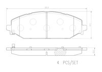 BALATA BREMBO RAM 1500 2019-2022; INFORMACION TECNICA: ANCHURA: 202MM, ESPESOR: 20MM, ALTURA: 69MM, SISTEMA DE FRENOS: SIN, INDICADOR DE DESGASTE: ACUSTICO, ACCESORIOS: CON PLACA ANTIRRUIDO, EJE: DELANTERO, FORMULA: LOW-MET, WVA: SIN, FMSI: 9424-D2179, BREMBO: P23193 BREMBO