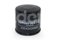FILTRO ACEITE OMNIPARTS MAZDA 2 L4 1.5L 2012-2023, 3 L4 2.0L 2014-2024, 3 L4 2.5L 2014-2024, CX-3 L4 2.0L 2016-2023, CX-30 L4 2.5L 2020-2024, CX-30 L4 2.0L 2022-2024, CX-5 L4 2.0L 2013-2019, CX-5 L4 2.5L 2014-2024, CX-50 L4 2.5L 2023-2024, CX-9 L4 2.5L 2016-2023, MX-5 L4 2.0L 2017-2022, MX-5 MIATA L4 2.0L 2018-2019; DODGE ATOS 1.0L 2001-2004, ATOS 1.1L 2005-2012; SUBARU BAJA L4 2.5L 2004-2006, FORESTER L4 2.5L 2007-2010, IMPREZA L4 2.5L 2004-2011, LEGACY L4 2.5L 2005-2012, OUTBACK L4 2.5L 2006-2012, WRX L4 2.5L 2014-2015, WRX STI L4 2.5L 2017-2019; CHEVROLET CITY EXPRESS L4 2.0L 2015-2018; HONDA CIVIC L4 1.7L 2001; RENAULT CLIO L4 1.6L 2015-2017, FLUENCE L4 2.0L 2011-2017, KOLEOS L4 2.5L 2009-2023, SCALA L4 1.6L 2011-2012; SMART FORTWO 1.0L 2008-2014, FORTWO L4 1.0L 2008-2010; SUZUKI EQUATOR L4 2.5L 2009-2012; MITSUBISHI OUTLANDER V6 3.0L 2010, OUTLANDER PHEV L4 2.0L 2020; KIA SPECTRA L4 1.8L 2000-2002; TOYOTA YARIS L4 1.5L 2020-2024, YARIS IA L4 1.5L 2017-2018, YARIS R L4 1.5L 2016-2020, OMNIPARTS: 22042026MX OMNIPARTS