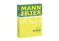 FILTRO CABINA AUDI A3 L4 1.4L/1.8L 2008-2013, A3 L4 2.0L 2006-2013, A3 QUATTRO L4 2.0L 2006-2011, Q3 L4 1.4L 2016-2018, Q3 QUATTRO L4 2.0L 2015-2018, TT L4 1.8L 2011-2013, TT L4 2.0L 2008-2013, TT QUATTRO L4 1.8L/2.0L 2014, TT QUATTRO V6 3.2L 2008-2009; VOLKSWAGEN L4 2.0L 2012-2018, BEETLE L5 2.5L 2012-2019, CC L4 2.0L 2013-2017, CC V6 3.6L 2013-2016, EOS L4 2.0L 2010, GOLF L4 1.4L 2013, GTI L4 2.0L 2007-2013, JETTA L4 1.8L 2005, 2009-2010, JETTA L4 1.9L 2006-2010, JETTA L4 2.0L 2005-2018, JETTA L5 2.5L 2011-2018, PASSAT L4 2.0L 2006-2010, PASSAT L5 2.5L 2012-2018, PASSAT V6 3.6L 2007-2009, 2012-2017, PASSAT CC L4/V6 2.0L/3.6L 2010, TIGUAN L4 1.4L 2013-2017, TIGUAN L4 2.0L 2009-2017, MANN HUMMEL: CU2939 MANN FILTER