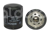 FILTRO DE ACEITE PEUGEOT 307, 407, 607, 206 XR, 206 XS, XR, 306, SR, BREAK, 406 STANDARD, AUTOMATICO, 406 SV, AUTOMATICO, COUPE, PARTNER, RENAULT LAGUNA NO. BOSCH: 0986B00002 / 0986MF0016 BOSCH