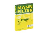 FILTRO AIRE MAZDA 3 L4 2.0L 2012-2018, 3 L4 2.3L 2012-2013, 3 L4 2.5L 2012-2018, 6 L4 2.5L 2014-2021, CX-5 L4 2.0L 2013-2019, CX-5 L4 2.5L 2014-2024, MANN HUMMEL: C27019 MANN FILTER