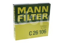 FILTRO AIRE CHEVROLET CRUZE 1.8L10-15, TRAX 1.8L 13-15 C 26 106 MANN FILTER