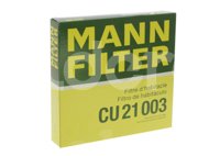 FILTRO CABINA HONDA CITY, FIT 1.5L 10-15 CU 21 003 MANN FILTER