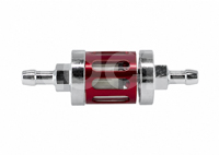 FILTRO GASOLINA MOTOCICLETA VIDRIO UNIVERSAL ROJO FGC100100-2 M0172