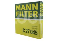 FILTRO AIRE BMW 330e L4 2.0L HYBRIDO 2018, 330i L4 2.0L 2018, 340i V6 3.0L 2016-2018, 430i L4 2.0L 2018-2020, 430i GRAN COUPE L4 2.0L 2018-2020, 440i V6 3.0L 2018-2020, 440i V6 3.0L 2018-2021 
MANN HUMMEL C27045 MANN FILTER