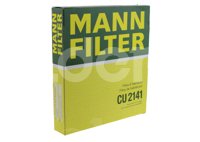FILTRO CABINA MITSUBISHI LANCER 1.8L/1.8L FLEX (MOTOR 4B10) 2008->, LANCER 2.0L 16V (MOTOR 4B11-T/C) 2008-2015, LANCER L4 2.4L GTS 2009-2014, OUTLANDER L4 2.2L 2007-2012, OUTLANDER L4 2.4L 2007-2012, 2024 OUTLANDER V6 3.0L 2006-2013; NISSAN MAXIMA V6 3.5L 2004-2008; PEUGEOT 4007 2.2L/2.4L 2007-2013, MANN: CU2141 MANN FILTER