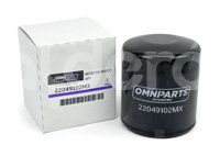 FILTRO ACEITE OMNIPARTS AUDI A3 L4 1.4L 2016-2019, A3 L4 1.8L 2016, Q3 L4 1.4L 2016-2017; SEAT ARONA L4 1.6L 2018-2024, ATECA L4 1.4L 2017-2024, CORDOBA L4 1.6L 2006-2008, IBIZA 1.2L 2016-2017, IBIZA L4 1.6L 2016-2023, LEON L4 1.4L 2015-2022, TARRACO L4 1.4L 2019-2024, TOLEDO 1.2L 2016-2017, TOLEDO L4 1.4L 2016-2019, TOLEDO L4 1.2L 2017; VOLKSWAGEN CADDY L4 1.6L 2018-2023, CROSSFOX L4 1.6L 2017, GOLF L4 1.4L 2015-2018, JETTA L4 1.4L 2016-2024, NIVUS L4 1.0L 2022-2024, SAVEIRO L4 1.6L 2020-2024, TAIGUN L4 1.0L 2023-2024, TAOS L4 1.4L 2021-2023, T-CROSS L4 1.6L 2020-2024, TIGUAN L4 1.4L 2019-2024, UP! 1.0L 2016-2018, VIRTUS L4 1.6L 2020-2024, VIRTUS L4 1.0L 2023-2024; FORD ECOSPORT L4 1.5L 2018-2019, OMNIPARTS: 22049102MX OMNIPARTS