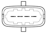 SENSOR MAF (SENSOR DE FLUJO DE MASA DE AIRE) VW JETTA, CRAFTER, DUCATI TDI BOSCH ACTUAL: 0281006048, BOSCH ANTERIOR: 0281002764 BOSCH