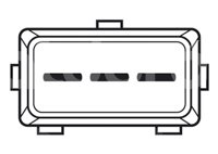 SENSOR TPS (SENSOR DE POSICION DEL ACELERADOR TPS) VOLKSWAGEN COMBI, GOLF, JETTA, PANEL, L4 1.8 93-98, SEDAN 1.6/1.8L 93-99, RAMCO: RA-TPS1018, INJECTECH: 04781, 14991, TH346 IMPORTACION