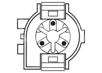 SENSOR TPS (SENSOR DE POSICION DEL ACELERADOR TPS) FORD PICK-UP TBI BRONCO 67-97, MICRO, PICK-UP F250-350 V8 5.0 92-94, CHASIS CABINA, MICROBUS; REGITAR: RTH44; RA-TPS1029; TPS228; TH44 M0056