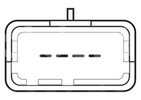 SENSOR TPS (SENSOR DE POSICION DEL ACELERADOR TPS) PEUGEOT 207 1.4/1.6L 01-04 7192 M0083