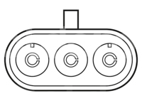 SENSOR TPS (SENSOR DE POSICION DEL ACELERADOR TPS) CHEVROLET GRAND AM, LUMINA 93-9614073, TH113, TPS135 M0056