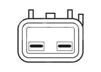 SENSOR CKP (SENSOR DE POSICION DEL CIGUEÑAL CKP) FORD ESCORT L4 91-02, FOCUS 00-04, TRACER 91-99; CUB: B115-014NA1-070; RAMCO: RA-CRS1015; 22111; PC19 IMPORTACION