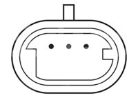 SENSOR CKP (SENSOR DE POSICION DEL CIGUEÑAL CKP) CHRYSLER VOYAGER, TOWN&COUNTRY V6 94-97 22148, REGITAR: RPC73, RAMCO: RA-CRS1031, INJETECH: 10269, PC73 IMPORTACION