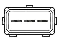 SENSOR CKP (SENSOR DE POSICION DEL CIGUEÑAL CKP) CHEVROLET AVEO, SPARK, MATIZ 05-> 96325868 IMPORTACION