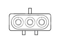 SENSOR MAP (SENSOR DE PRESION ABSOLUTA DEL MULTIPLE MAP) CHRYSLER TURBO 4C. 2.2, 2.5L 18021 AS7 IMPORTACION