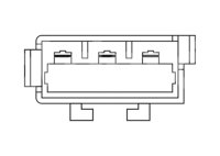 SENSOR MAP (SENSOR DE PRESION ABSOLUTA DEL MULTIPLE MAP) CHRYSLER LE BARON, NEW YORKER (TURBOS) 18022/AS16 IMPORTACION