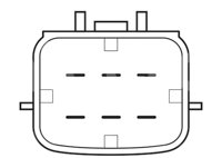 VALVULA IAC (VALVULA DE CONTROL DE AIRE IAC) NISSAN SENTRA 00-06, RAMCO: RA-IAC1116; AC283; ABV0042 HITACHI
