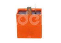 FLASH DESTELLADOR SIN SONIDO /  CUADRADO 12V NARANJA (2 PIEZAS) IMPORTACION