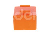 FLASH DESTELLADOR SIN SONIDO /  CUADRADO 12V NARANJA (2 PIEZAS) IMPORTACION