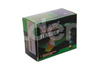 FLASH DESTELLADOR SIN SONIDO /  CUADRADO 12V NARANJA (2 PIEZAS) IMPORTACION