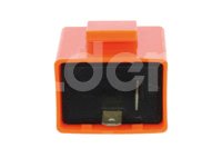 FLASH DESTELLADOR SIN SONIDO /  CUADRADO 12V NARANJA (2 PIEZAS) IMPORTACION