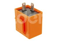 FLASH MOTOCICLETA (DESTELLADOR) SIN SONIDO / CUADRADO 12V NARANJA (PIEZA) ENFLA-3103-0001N QUMO